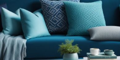 Textiles — pillows, rugs, and linens